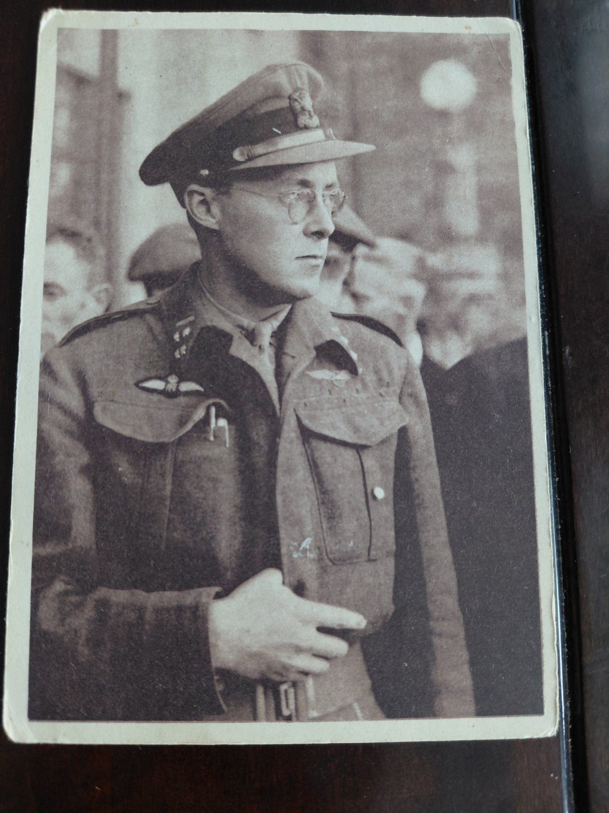 Prins Bernhard in legeruniform, Ophalen of Verzenden, Nederland, Kaart, Foto of Prent