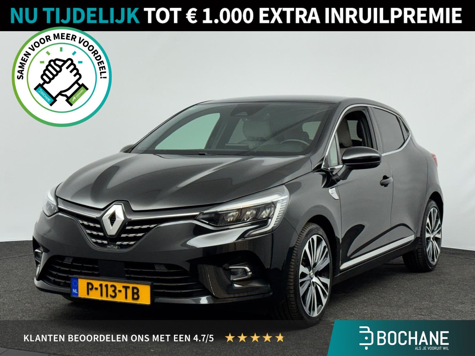 Renault Clio 1.0 TCe Initiale Paris | Leder | Bose Audio | C, Auto's, Voorwielaandrijving, Gebruikt, Met garantie (alle), Bedrijf