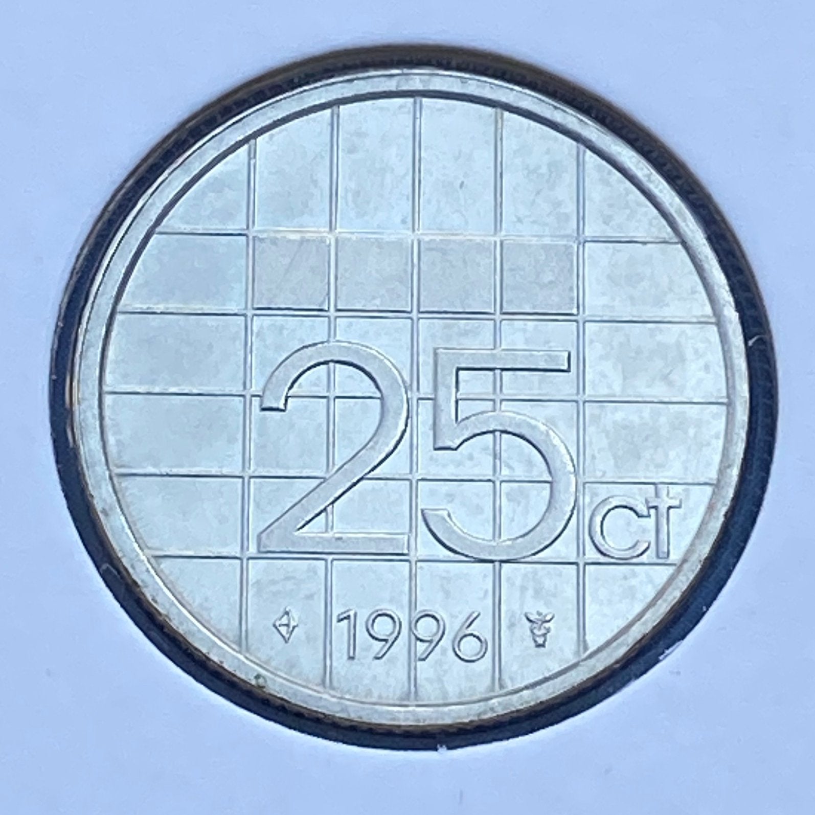 UNC - FDC 25 Cent / Kwartje uit 1996 van Beatrix, Verzenden, Koningin Beatrix, 25 cent, Losse munt