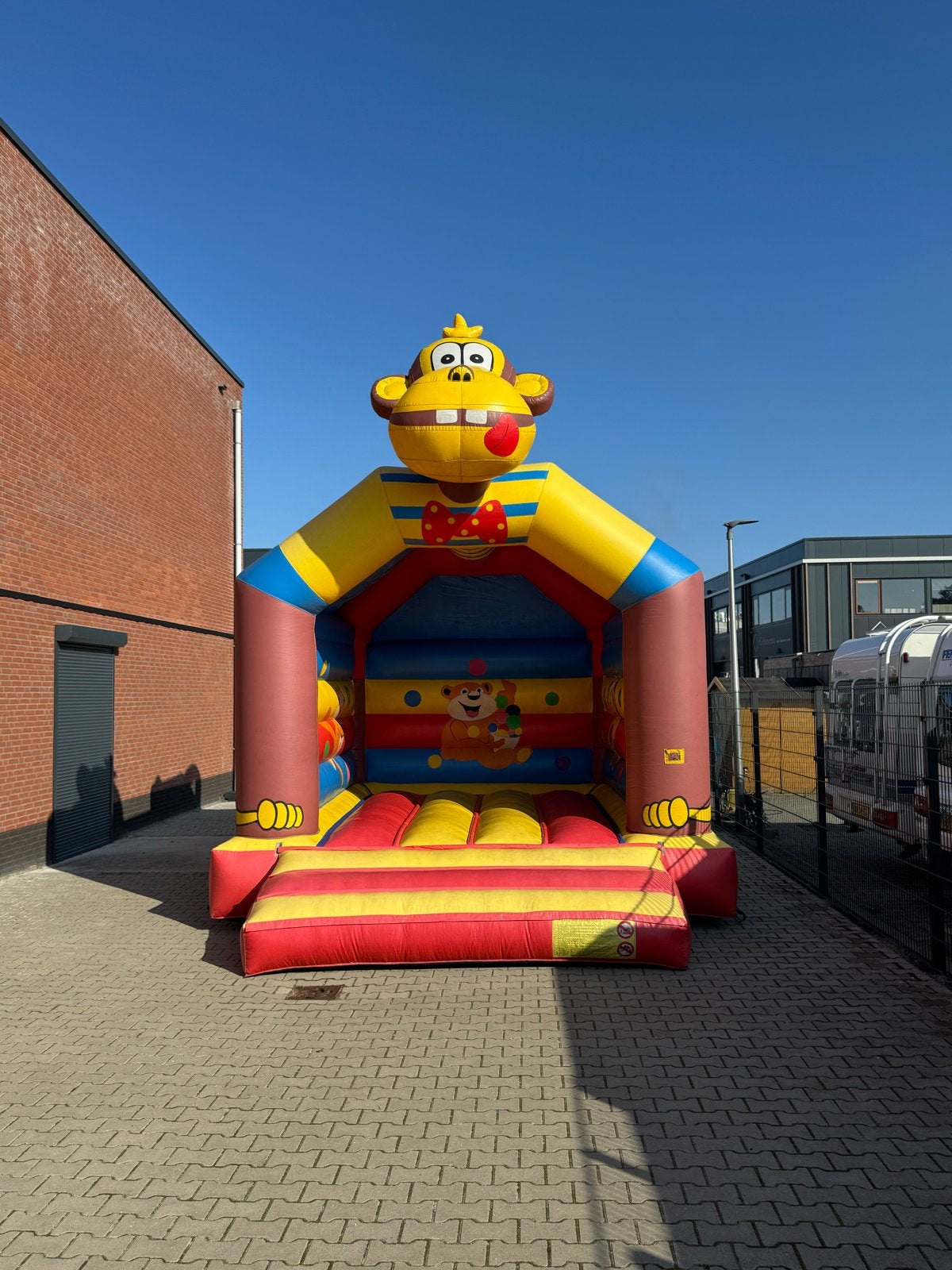Springkussen Aap - JB-Inflatable, Ophalen of Verzenden, Gebruikt