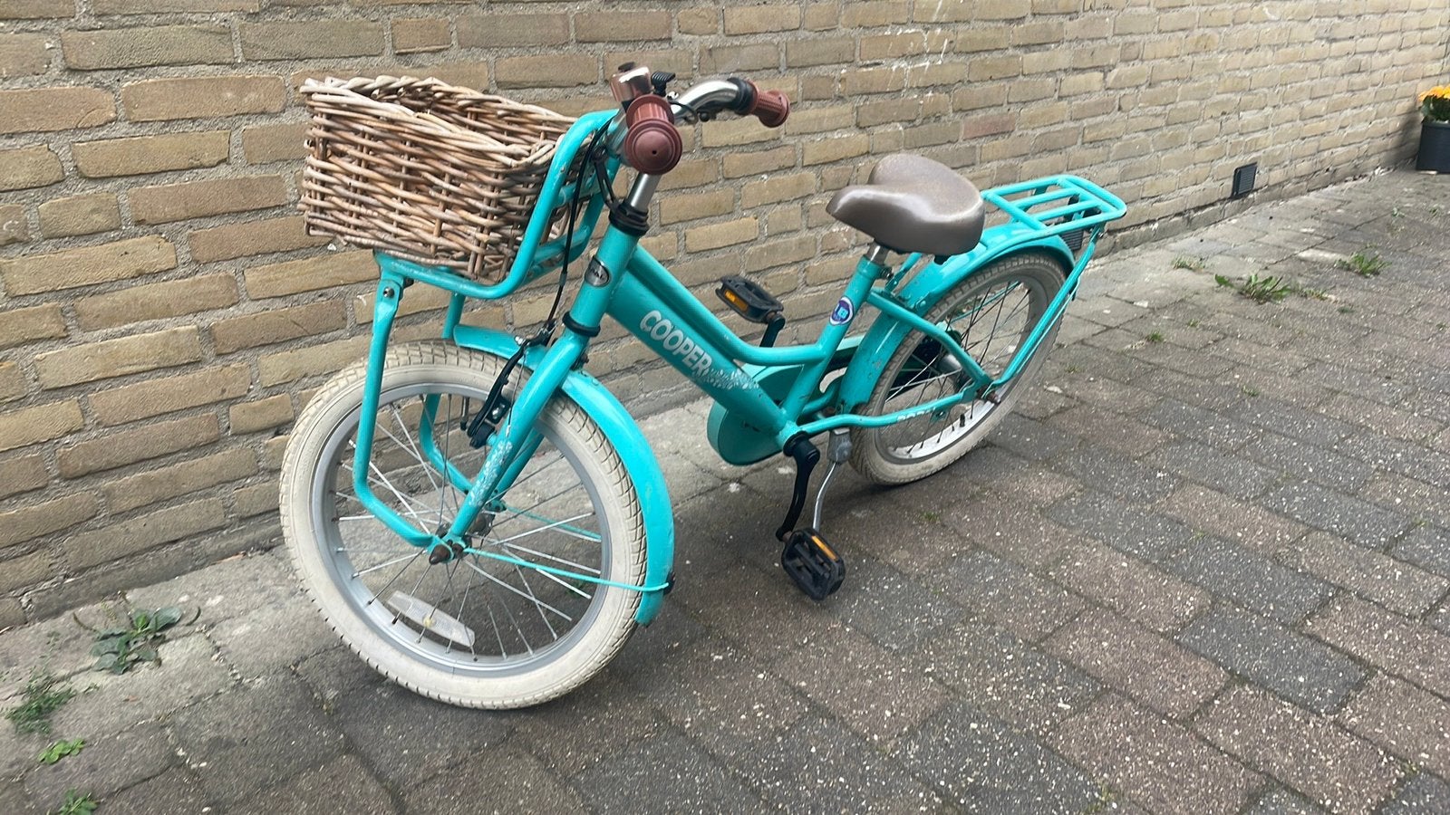 Popal Meisjesfiets 18 inch, Ophalen, Terugtraprem, Gebruikt, Handrem