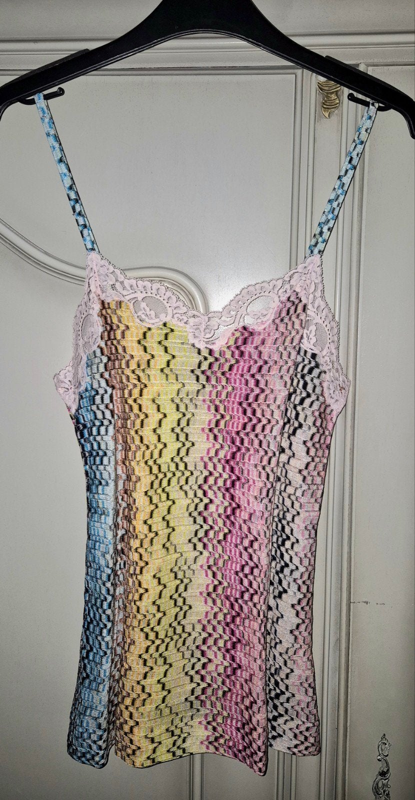 Missoni top met spaghettibandjes en kant, Kleding | Dames, Nieuw, Ophalen of Verzenden, Missoni, Maat 36 (S)