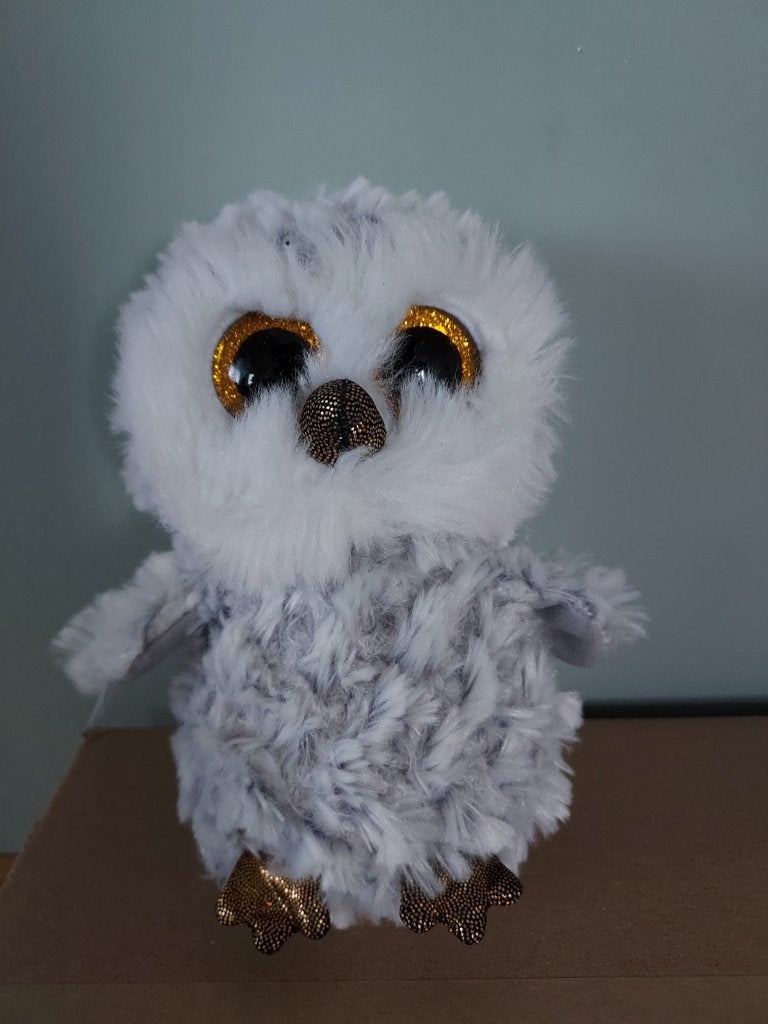 Sneeuwuil ty beanie knuffel owlette 15 cm, Ophalen of Verzenden, Zo goed als nieuw, Overige typen, Ty