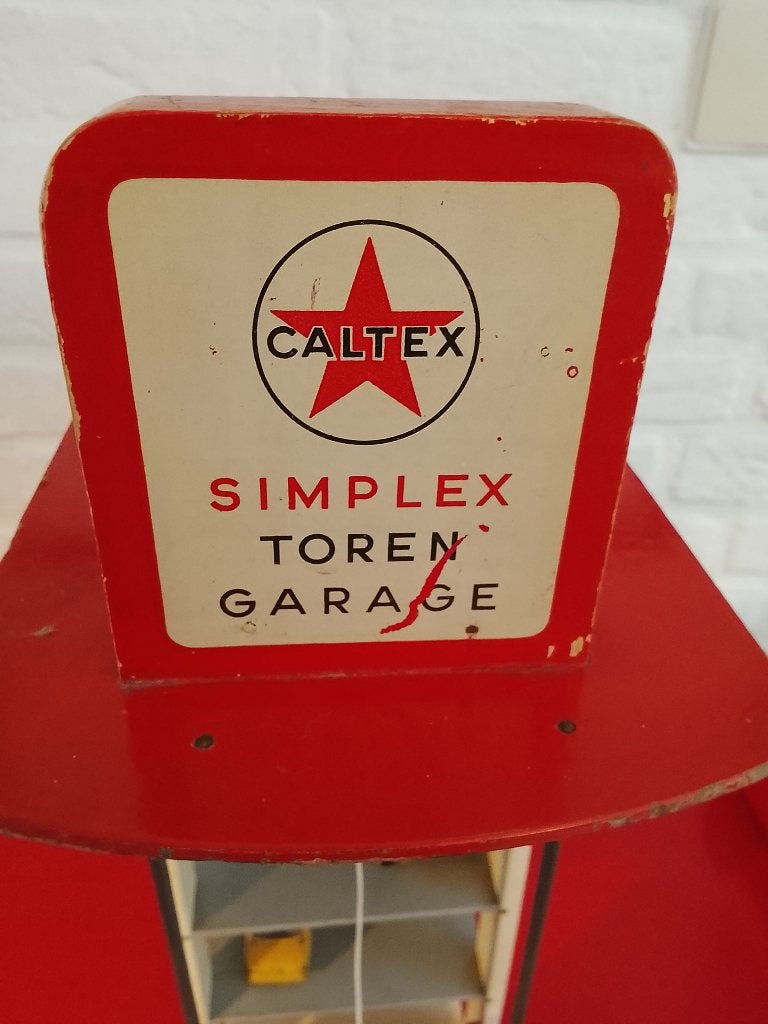 Vintage Simplex torengarage van Caltex, Ophalen of Verzenden