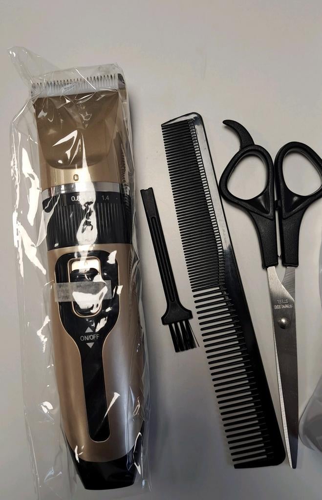 Elektrische Haartrimmer Zwart - Professionele Haar Knipper, Onbekend, Nieuw, Haarverzorging, Ophalen of Verzenden