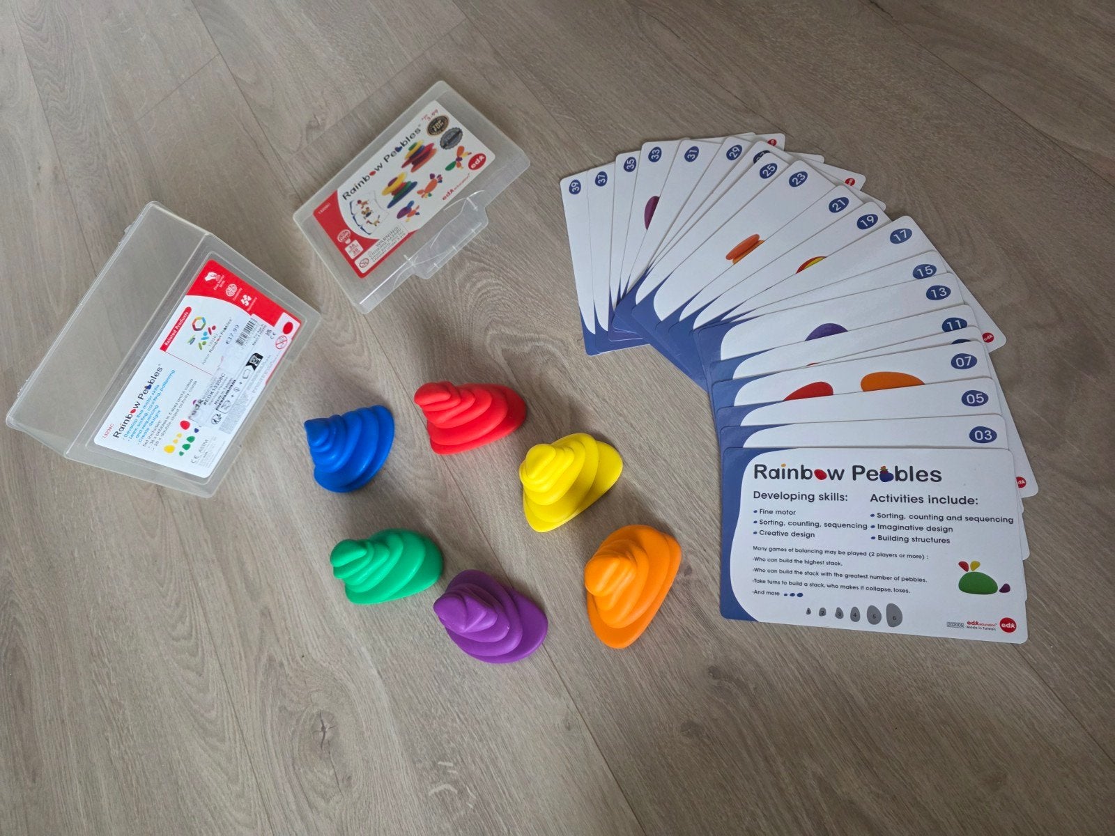 Rainbow pebbles edx. Open einde spelen., Kinderen en Baby's, Speelgoed | Educatief en Creatief, Gebruikt, Ophalen of Verzenden