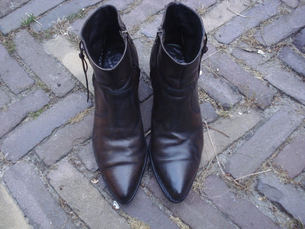 GRATIS VERZENDEN ZWART BRUINE SENDRA FESTIVAL BOHO BOOTS 42, Sendra 42, Bruin, Verzenden, Lage of Enkellaarzen