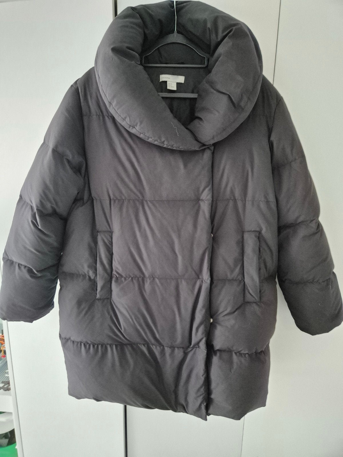 H&M Zwarte Puffer Winterjas Dames Maat 38 ZGAN, Ophalen of Verzenden