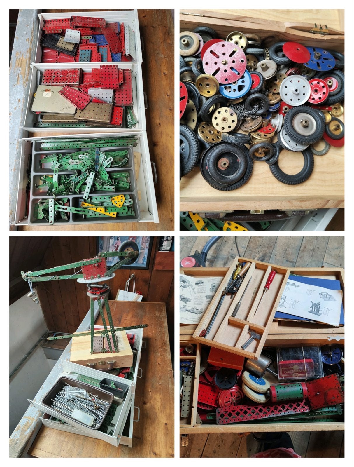Vintage Meccano set - Vroege periode, Hobby en Vrije tijd, Gebruikt, Meerkleurig, Educatief, Knutselset
