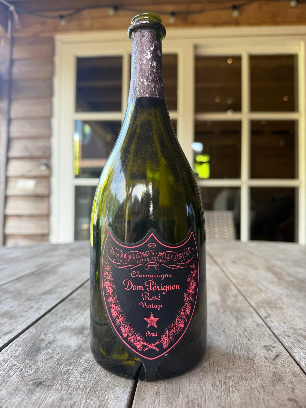 Dom Pérignon (LEEG) Rosé LED Vintage 2004 Champagne, Ophalen of Verzenden, Gebruikt, Frankrijk, Champagne