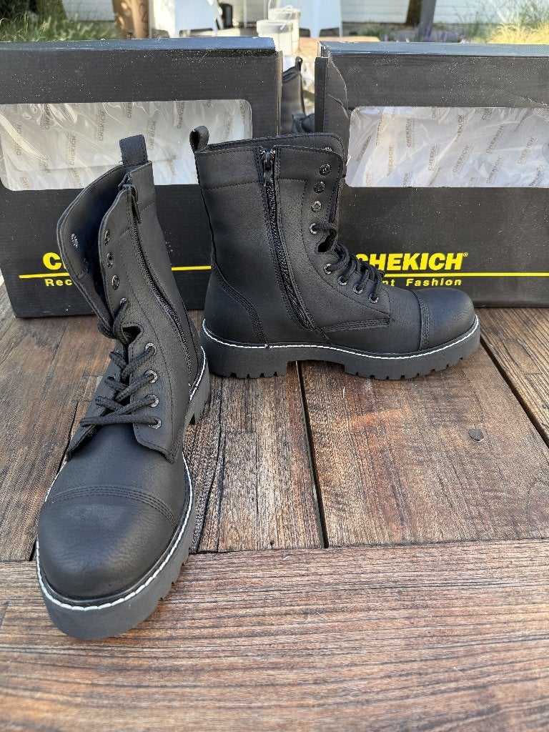 Zwarte CHEKICH Boots Maat 42, Ophalen, Zwart, Boots, Nieuw
