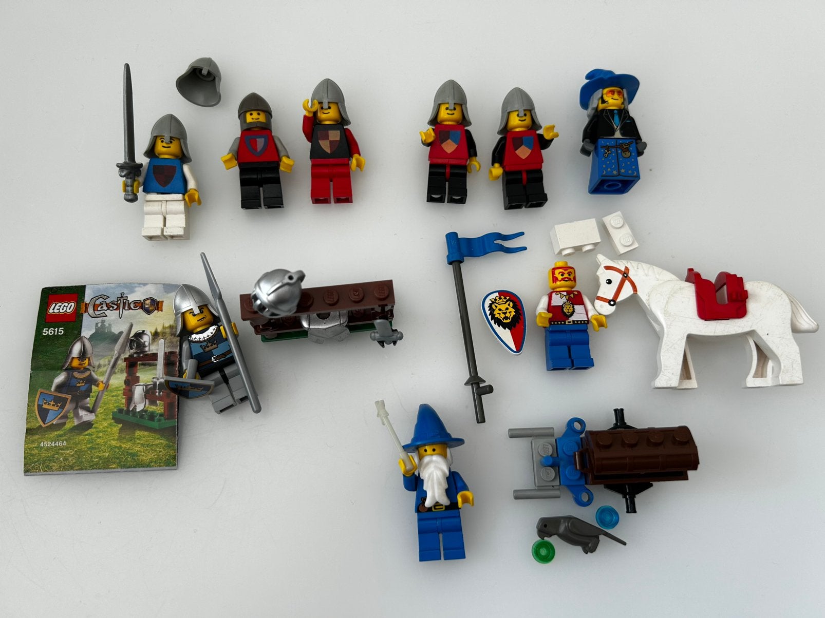 Lego Castle 5615 1736 6008 divers Knights en wizard figuur, Ophalen of Verzenden, Gebruikt, Meerdere sets, Lego