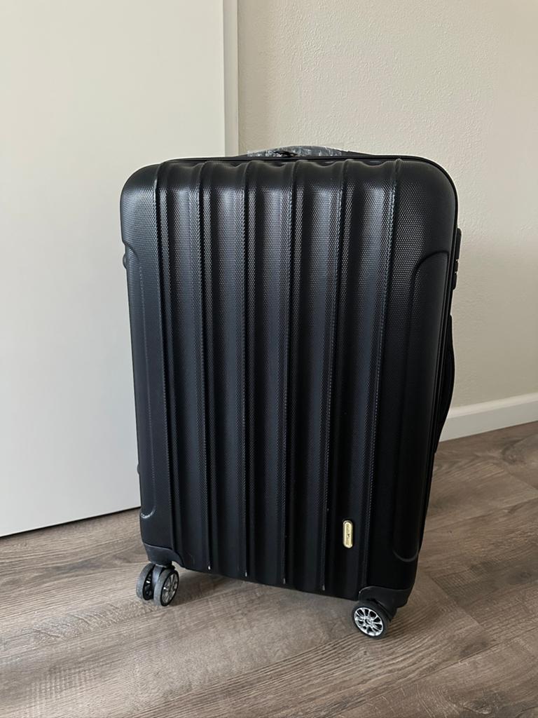 Zwarte middelgrote koffer van smart travel (vaste prijs), Sieraden, Tassen en Uiterlijk, Koffers, Ophalen, Zo goed als nieuw, Hard kunststof