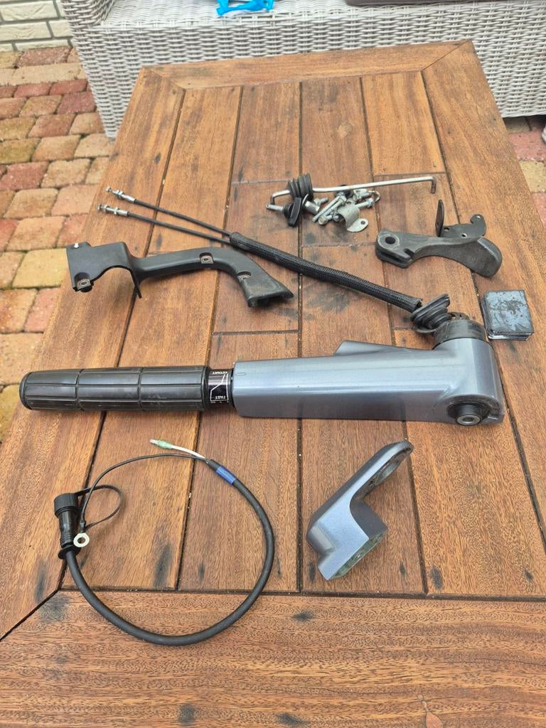 Originele Yamaha buitenboordmotor gashendel 9,9/15 pk, Ophalen of Verzenden, Gebruikt, Motor en Techniek