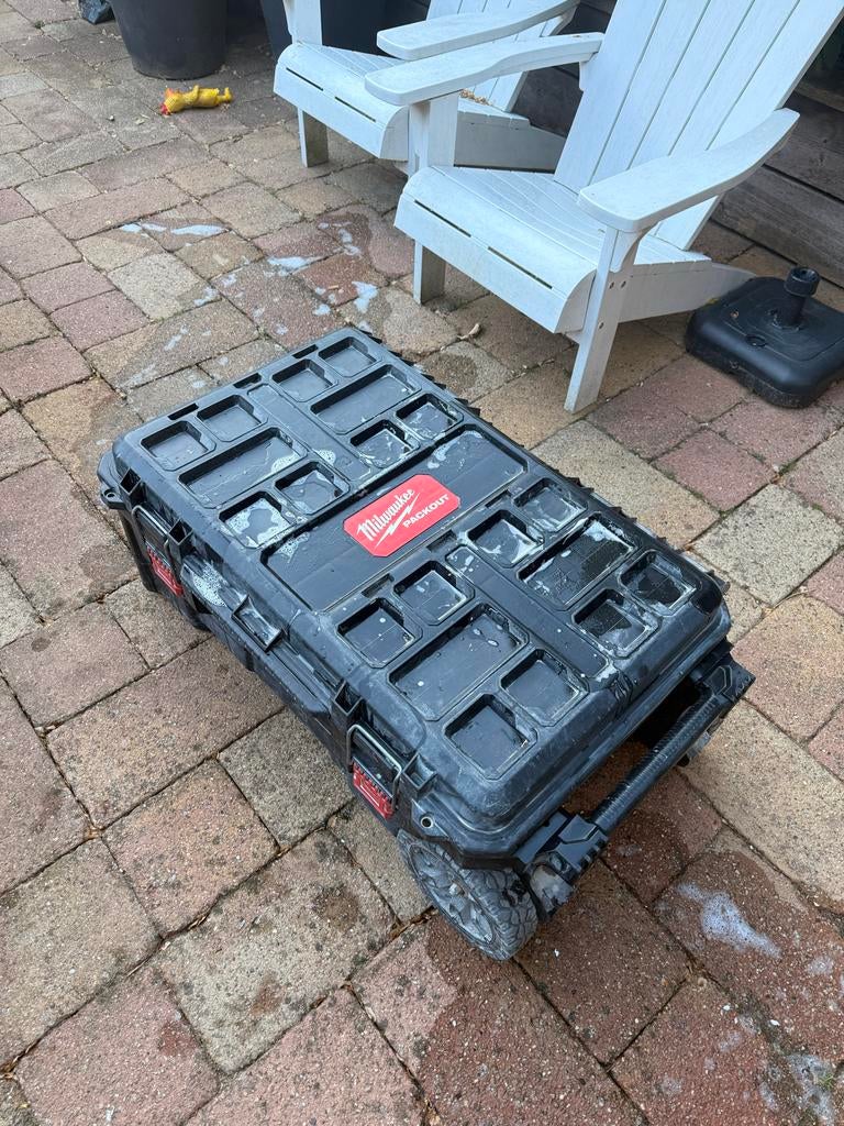 Grote Milwaukee Packout Koffer met Wielen, Ophalen, Zo goed als nieuw