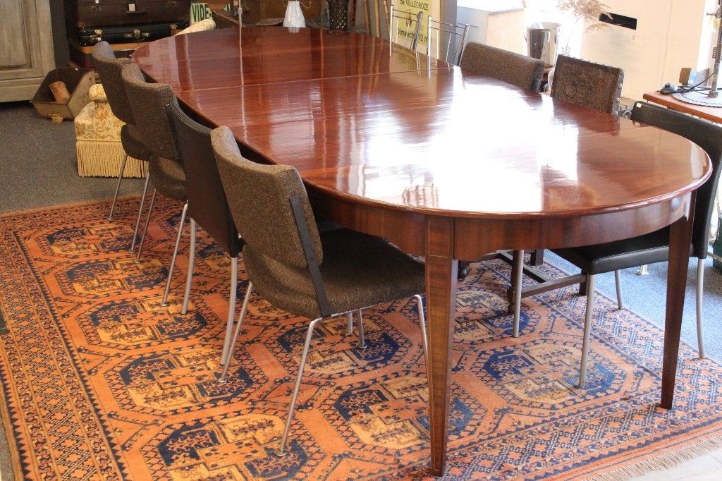 Brocante - Zeer grote klassieke eettafel!, Ophalen, 100 tot 150 cm, Klassiek, 200 cm of meer
