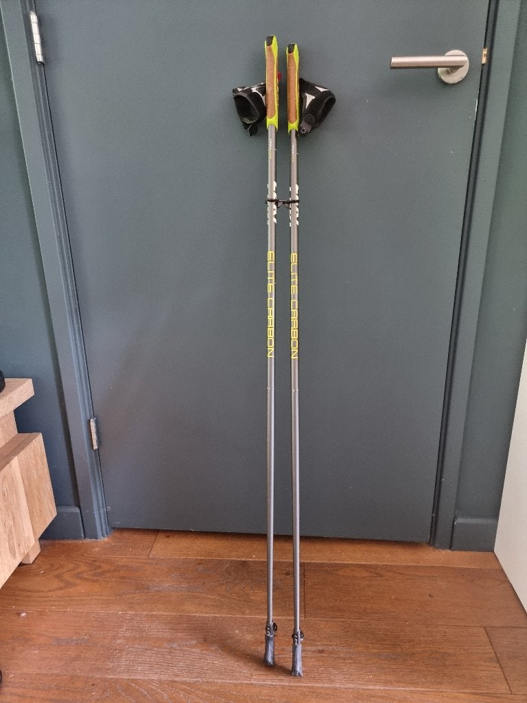 Leki elite carbon wandel/nordicwalking stokken, 1.15m, Ophalen of Verzenden, Nieuw, Wandelstok
