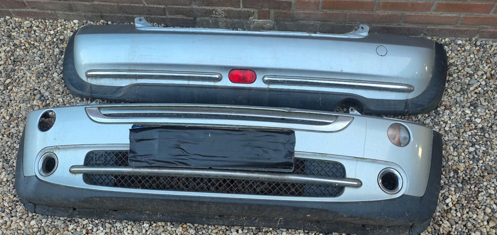 Set Facelift Bumpers Mini Cooper R50 Pure Silver, Ophalen, Gebruikt, Mini, Bumper