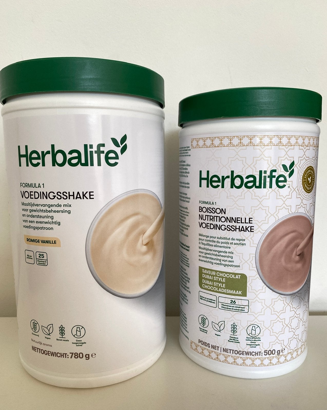 Formula 1 Herbalife Romige vanille & Dubai Chocolade nieuw, Verzenden, Nieuw, Poeder of Drank