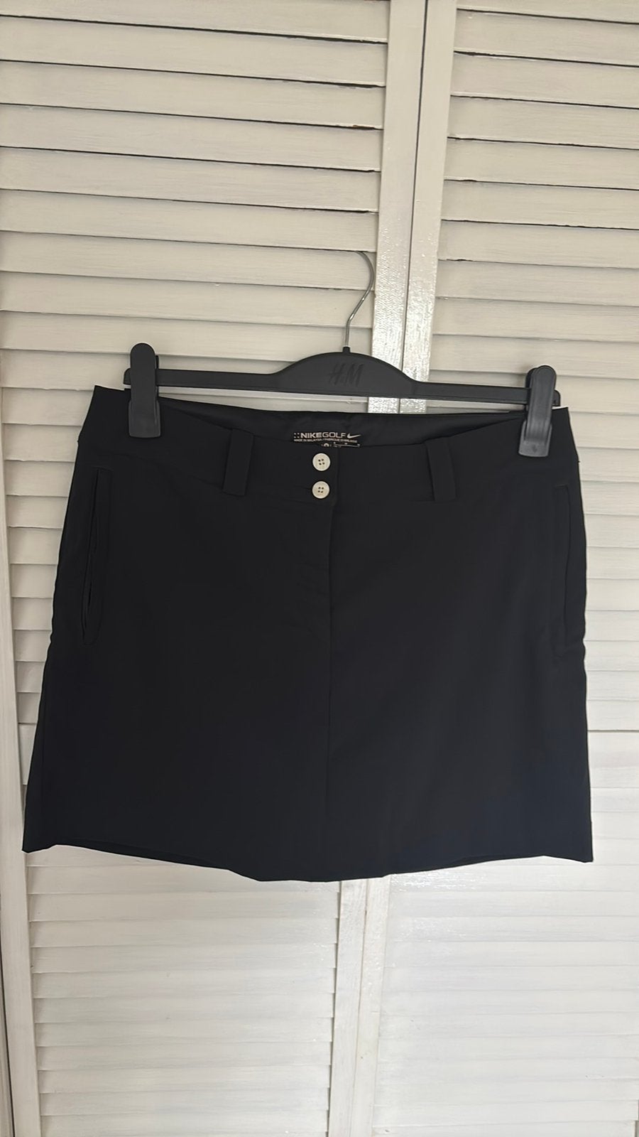 Nike golf broek-rokje maat M zwart, Ophalen of Verzenden, Zo goed als nieuw, Zwart, Boven de knie