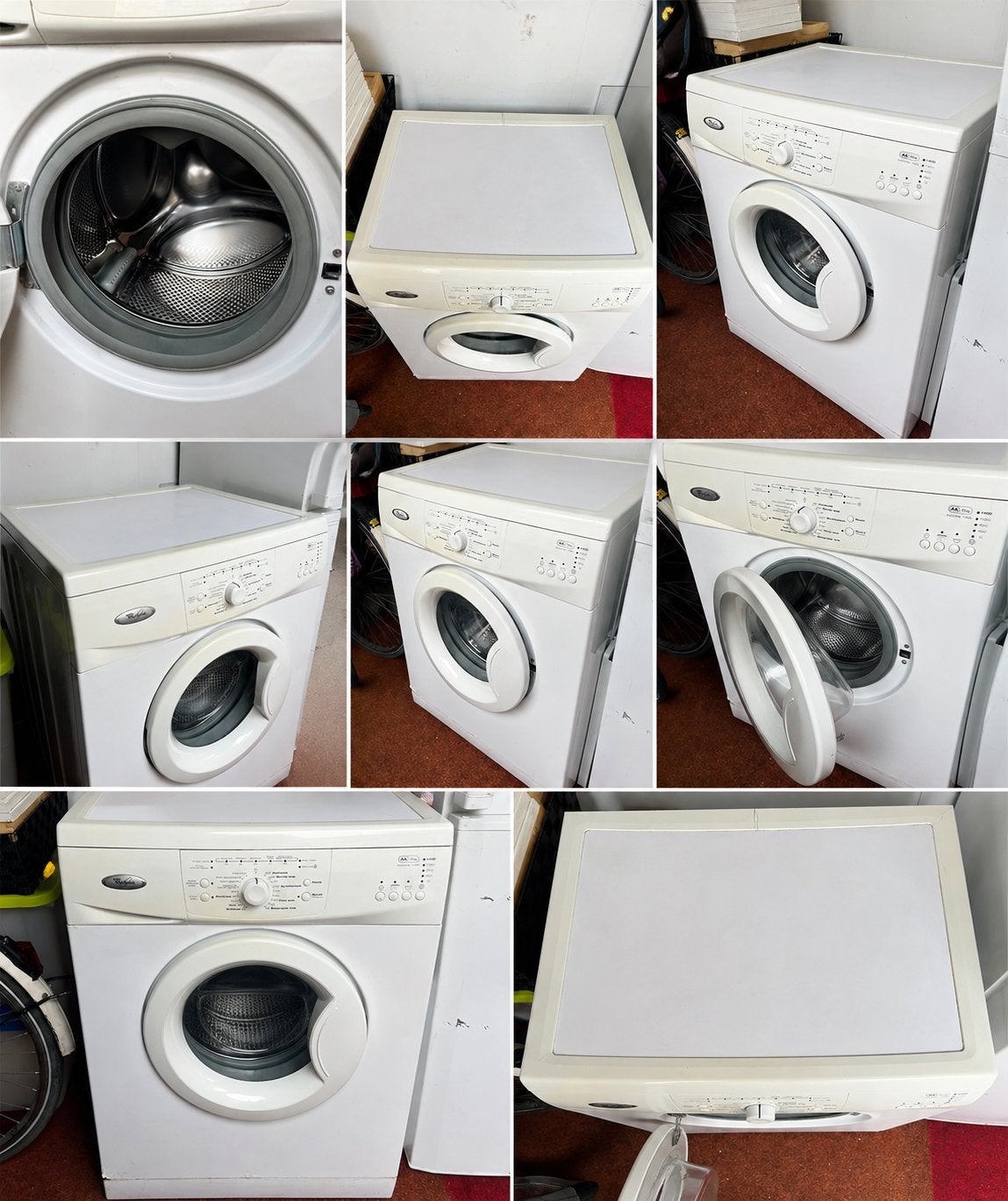 Whirlpool wasmachine, Ophalen, 1200 tot 1600 toeren, Gebruikt, 4 tot 6 kg