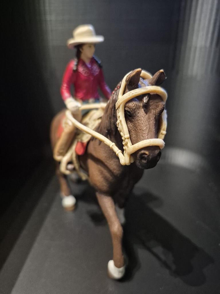 Schleich paard met ruiter - Western set, Ophalen of Verzenden, Zo goed als nieuw, Jongen of Meisje