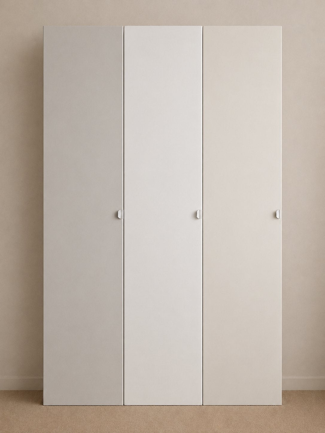 3 PAX kastdeuren 229 x 50 cm – hoogglans wit, Ophalen, 200 cm of meer, 50 tot 100 cm, Zo goed als nieuw