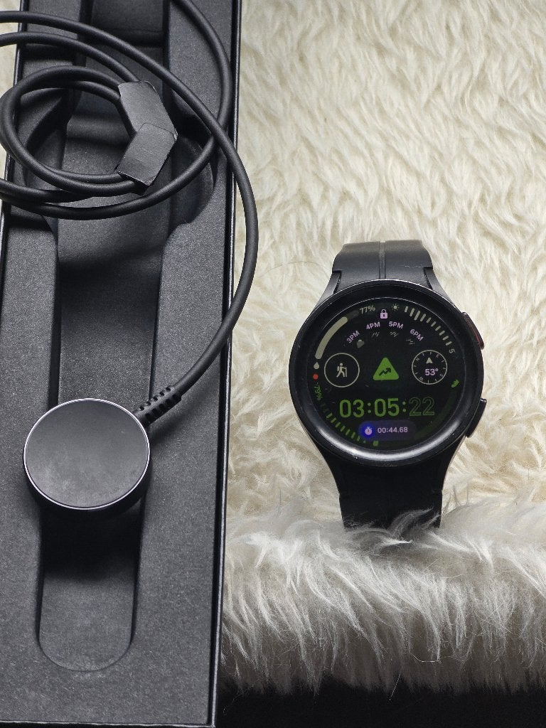 Samsung Galaxy Watch 5 Pro LTE, Conditie, Zwart, Ophalen of Verzenden, Zo goed als nieuw