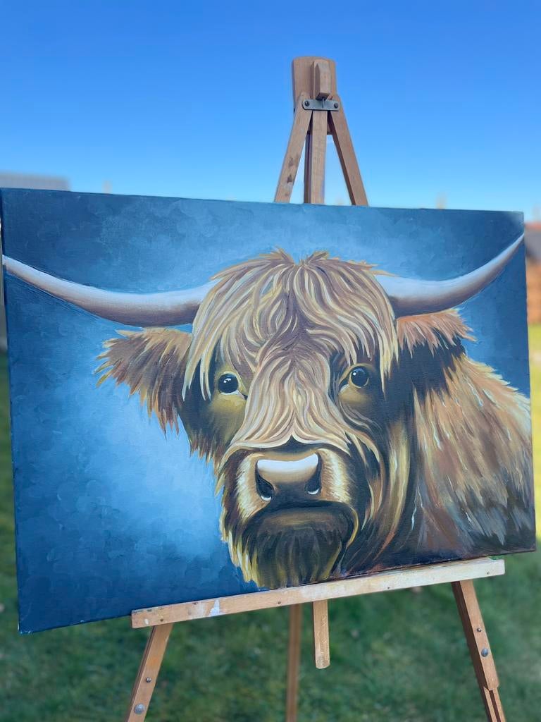 Unieke olieverfschilderijen – handgemaakt, kunstenaar met 40, Antiek en Kunst, Ophalen of Verzenden