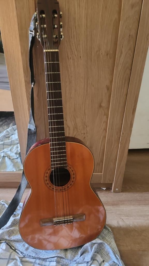 Klassieke gitaar met hoes, Ophalen, Gebruikt, Klassieke of Spaanse gitaar