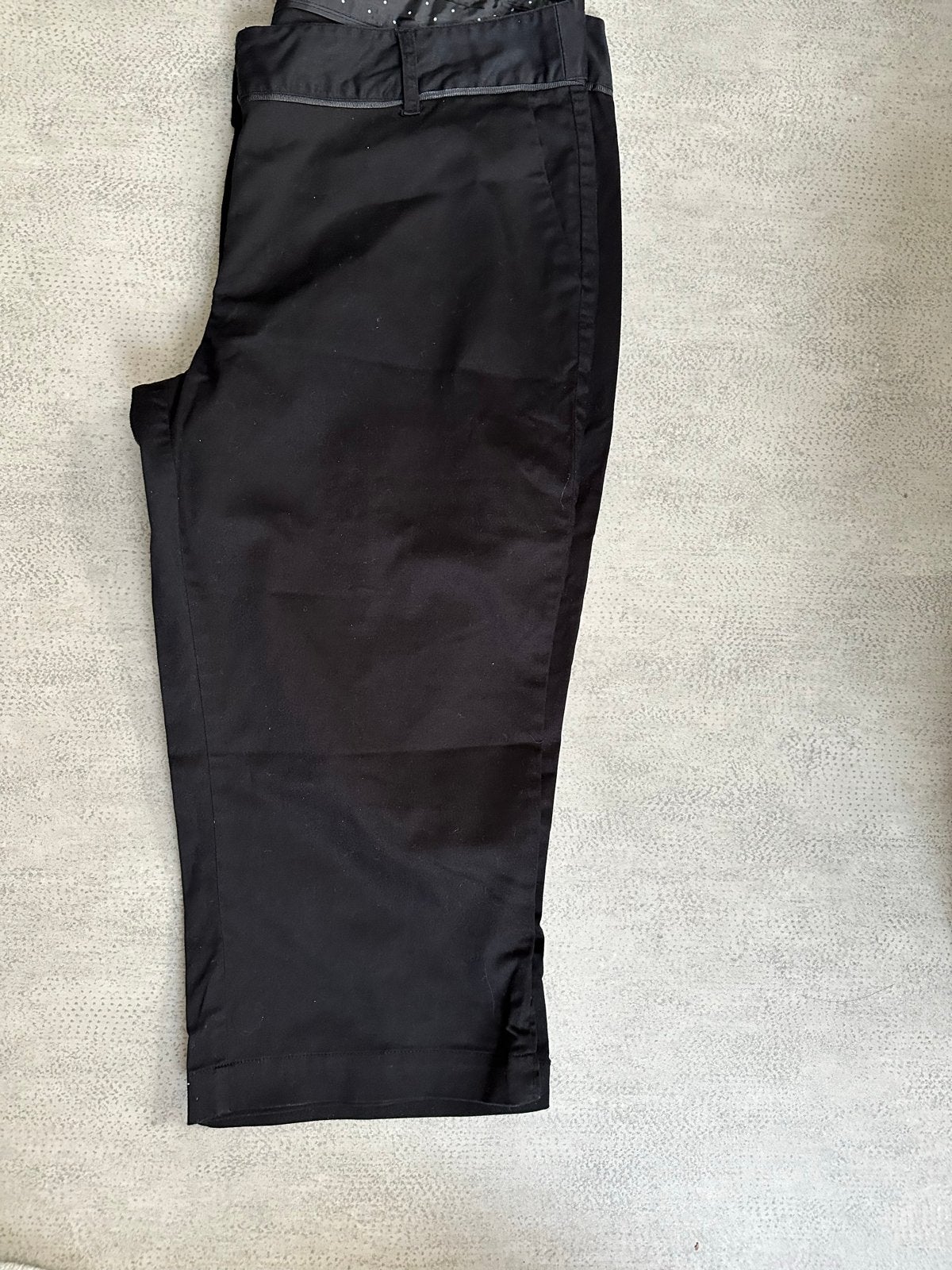 Zwarte Soya capri broek maat 46paar keer gedragen, Zwart, Maat 46/48 (XL) of groter, Ophalen of Verzenden, Zo goed als nieuw
