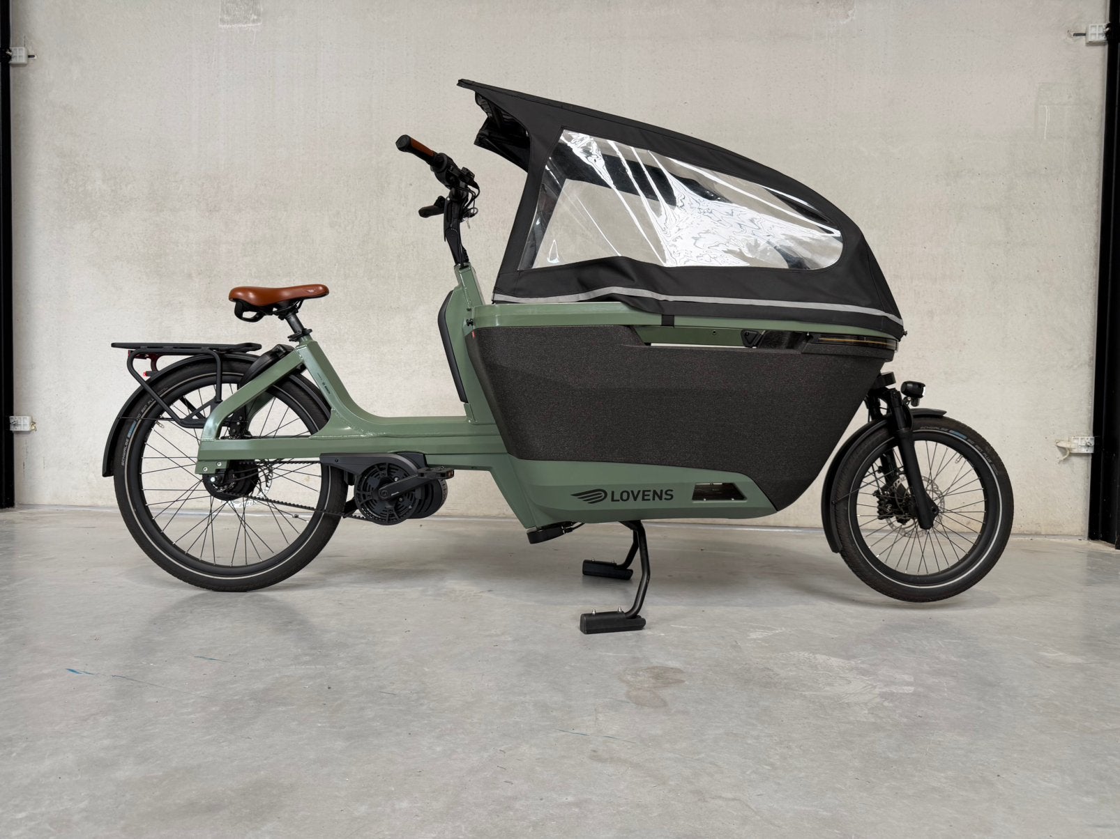 Lovens Explorer S85 2023 | 500Wh  Moss Green | zg als nieuw!, Fietsen en Brommers, Fietsen | Bakfietsen, Ophalen, Zo goed als nieuw