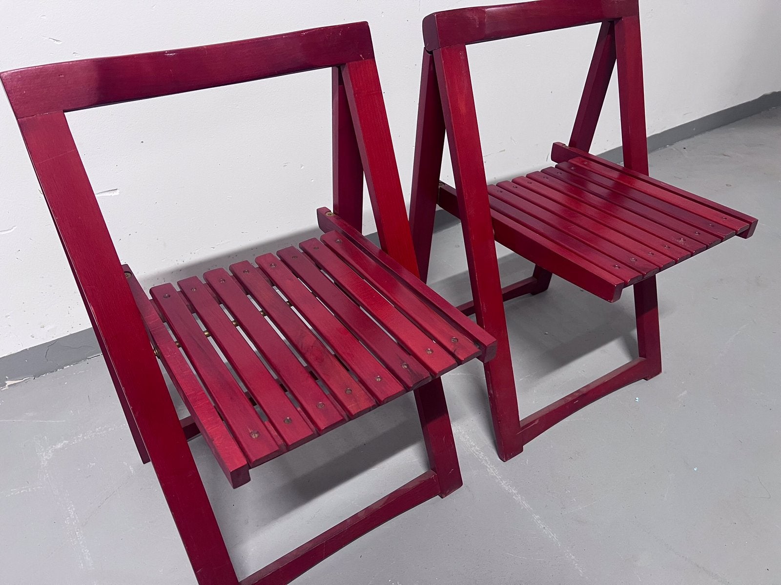 Retro vintage klapstoelen, Ophalen, Zo goed als nieuw