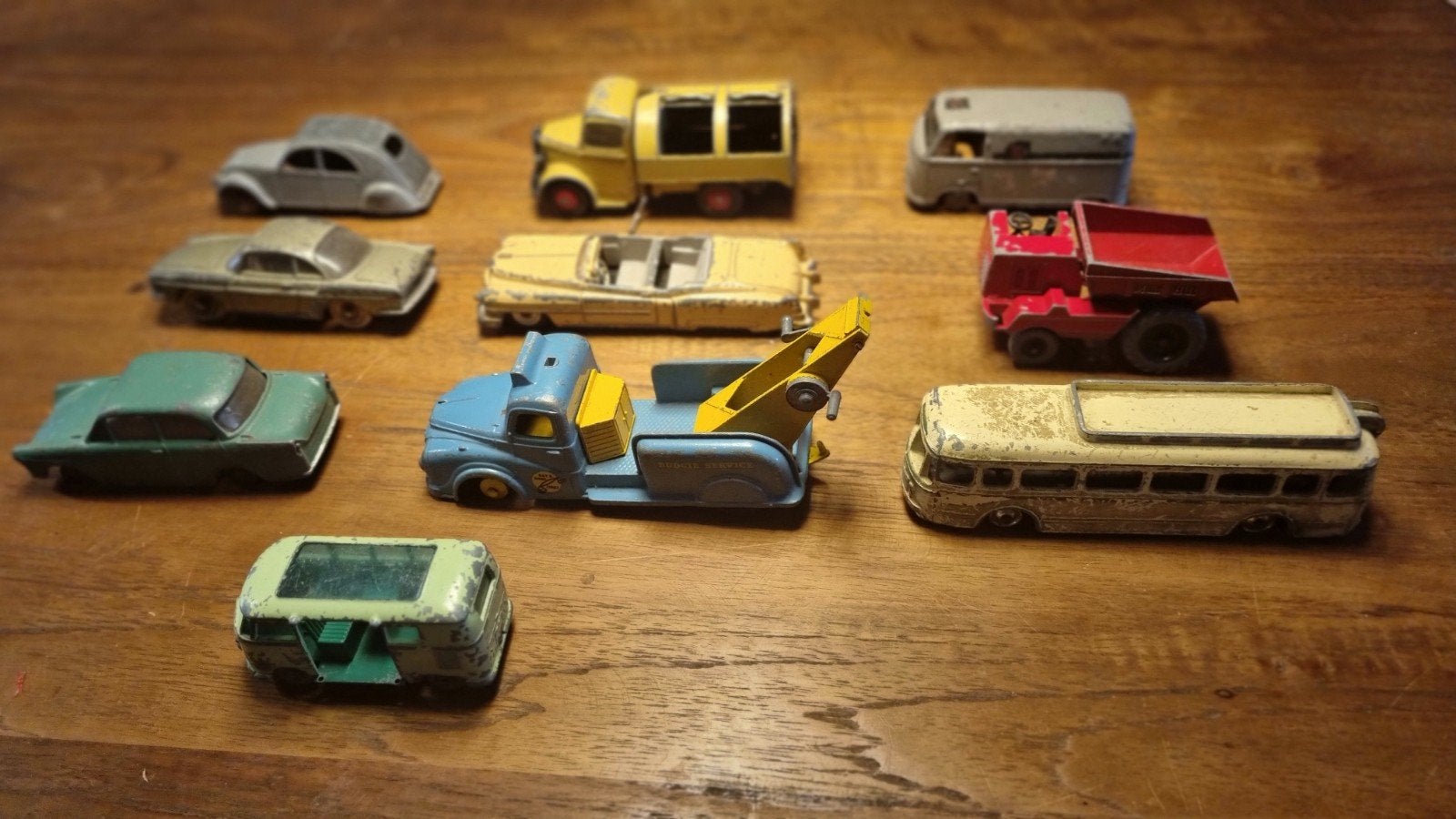 Partij vintage modelauto's jaren '50/'60 (Dinky Toys, Lion C, Ophalen of Verzenden, Gebruikt, Auto, Dinky Toys