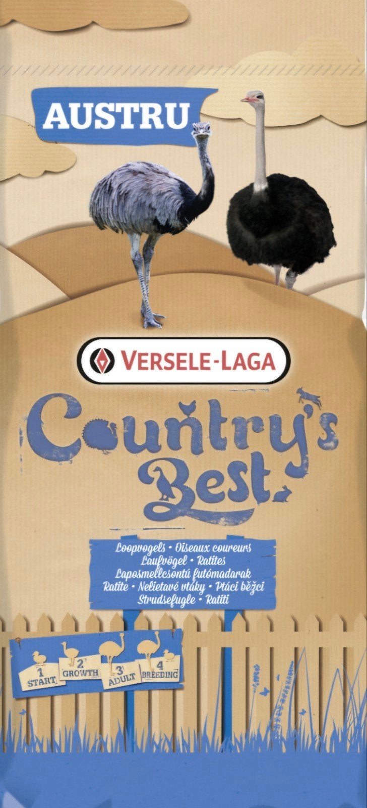 Loopvogel Nandoe Emoe Struisvogel 1&2 voer, Dieren en Toebehoren, Vogels | Overige Vogels
