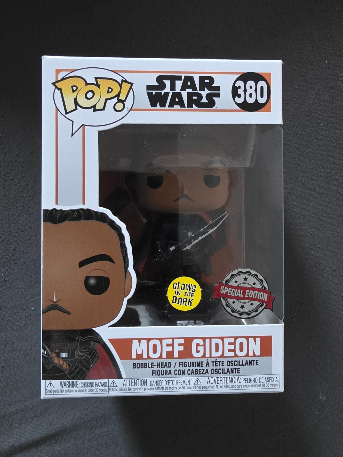 Funko Pop! Star Wars: Moff Gideon (Glows in the Dark), Ophalen of Verzenden, Nieuw