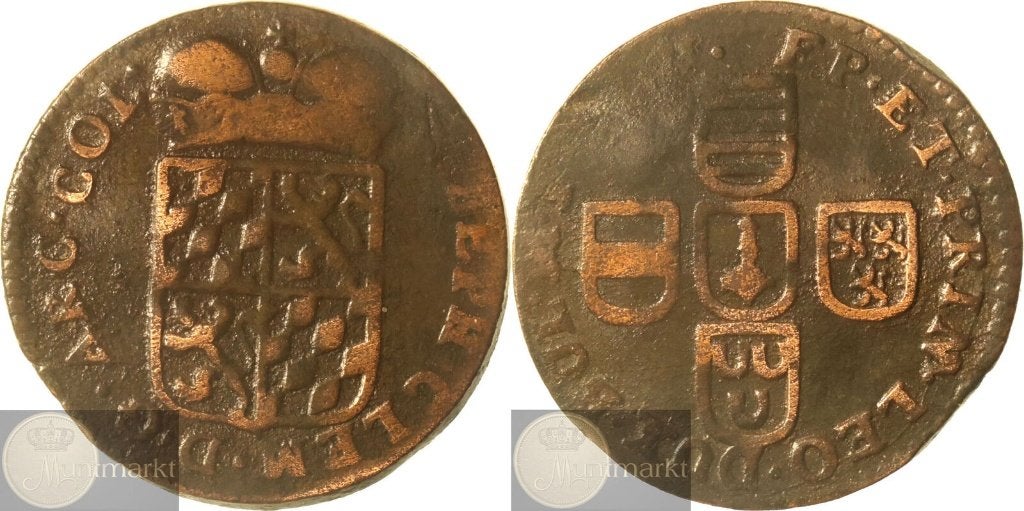 Luik - Liard z.j. (1694-1723) - ONGEDOCUMENTEERDE VARIANT, Ophalen of Verzenden, Vóór koninkrijk, Overige waardes, Losse munt