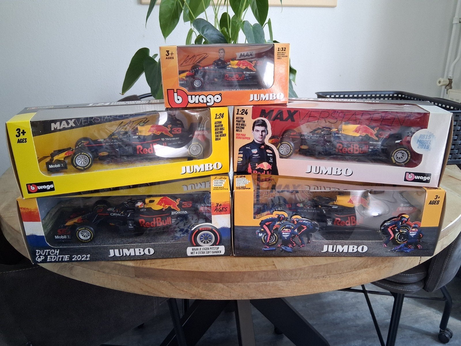 Max Verstappen Red Bull Racing F1 modelauto's (Jumbo), Ophalen of Verzenden, Nieuw, Auto, Overige merken