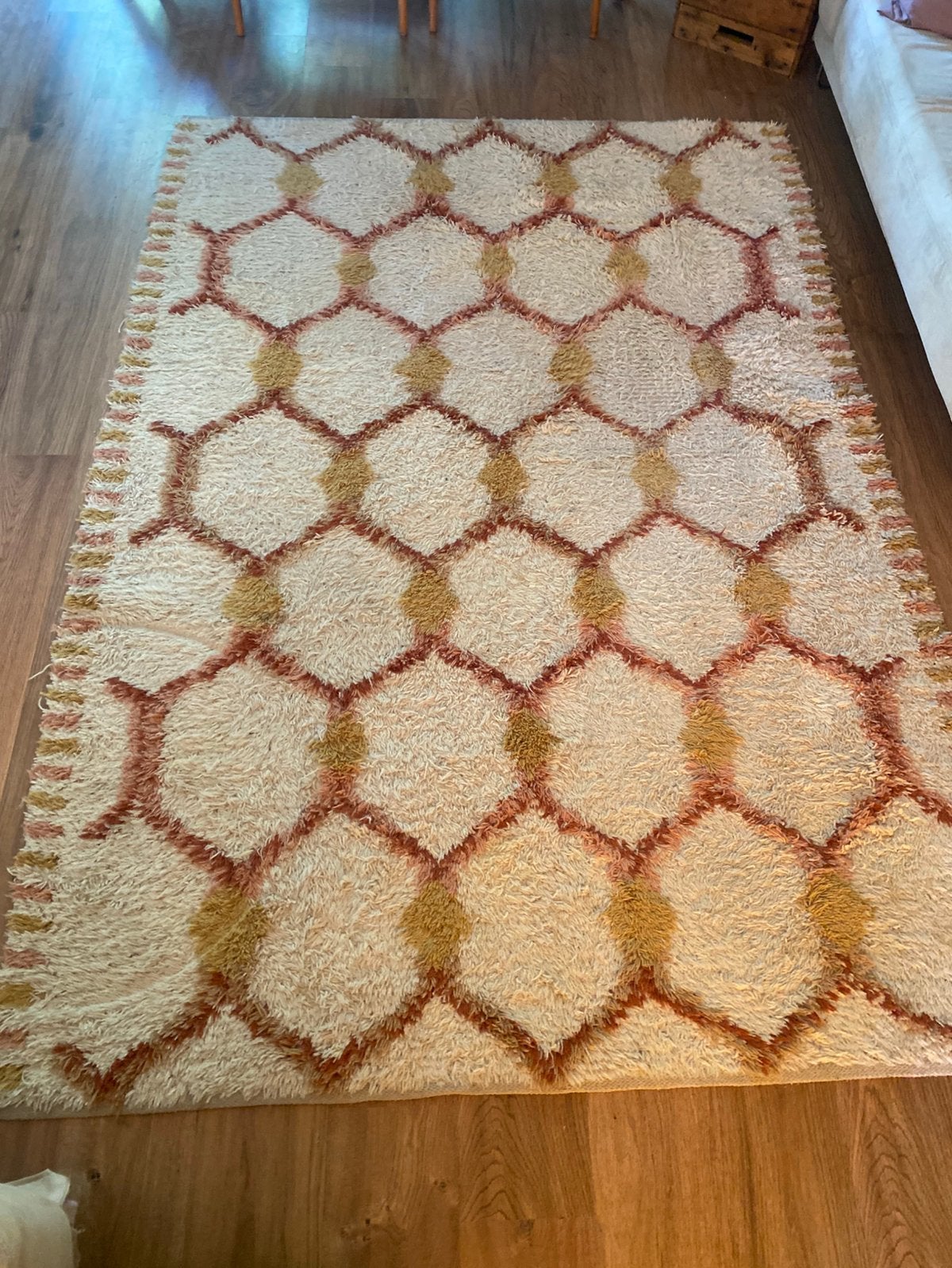 Sissy boy wollen vloerkleed honey comb, 150 tot 200 cm, 200 cm of meer, Ophalen of Verzenden, Zo goed als nieuw