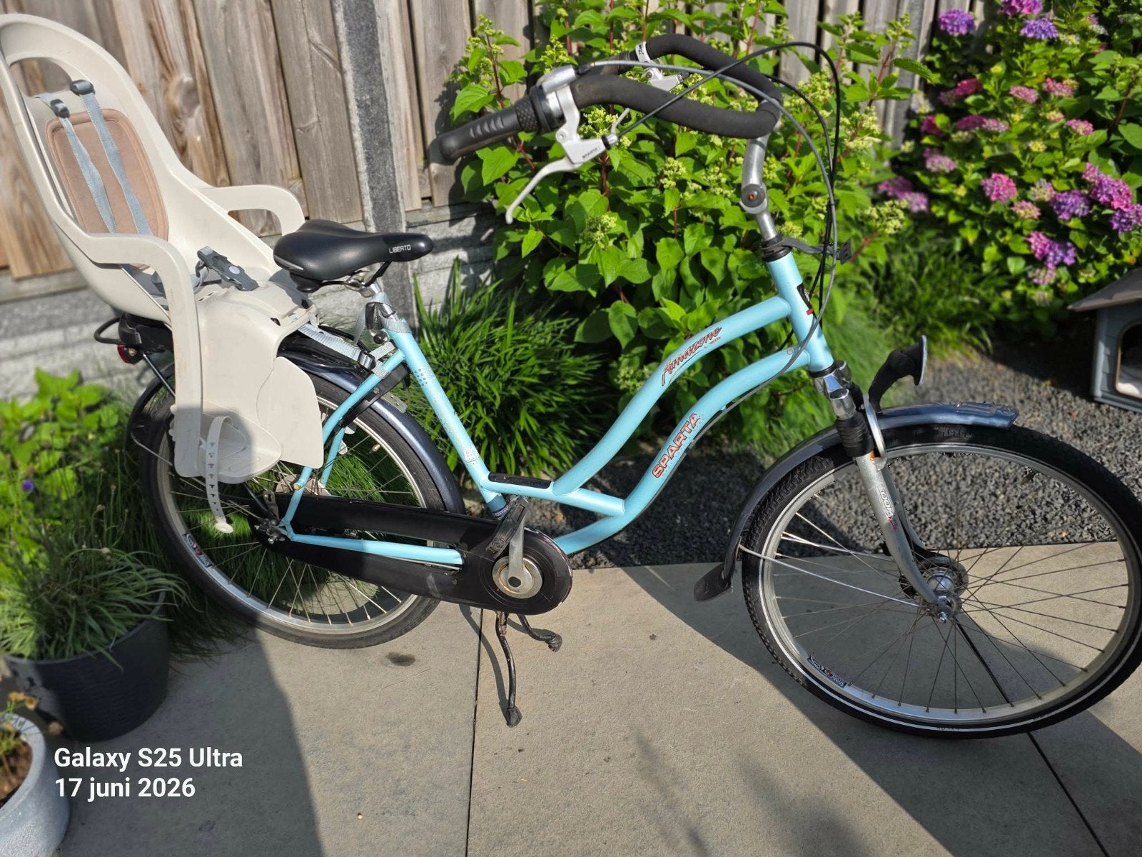 Sparta moederfiets met achterzitje, Ophalen, Sparta, Gebruikt, Versnellingen