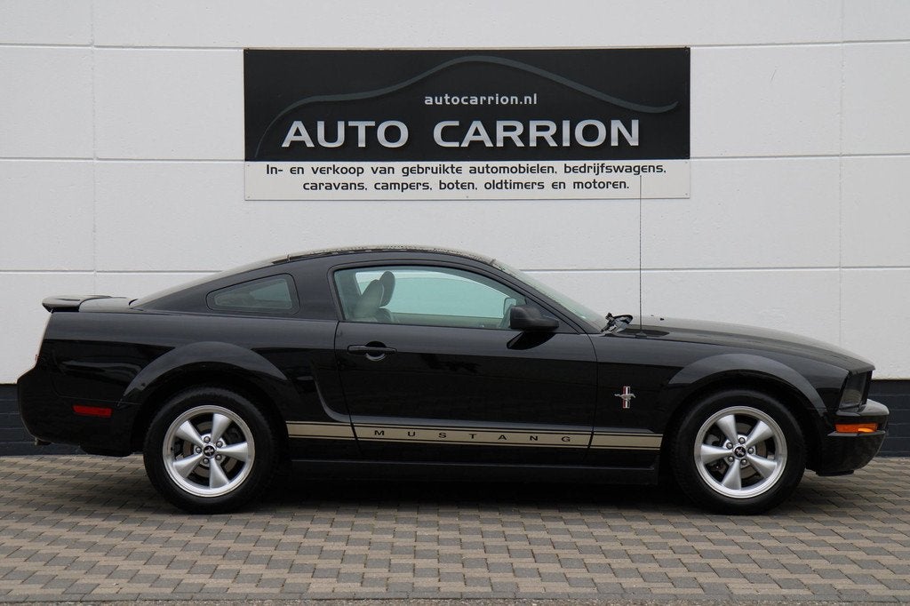 Ford USA Mustang 4.0 V6 214PK Automaat Leder Airco Cruise, Auto's, Ford Usa, Achterwielaandrijving, Gebruikt, Beige, Zwart