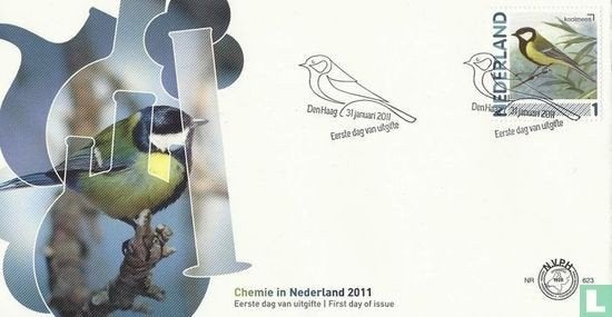 FDC E623 Vogels Koolmees 2011 NL onbeschreven, Ophalen of Verzenden