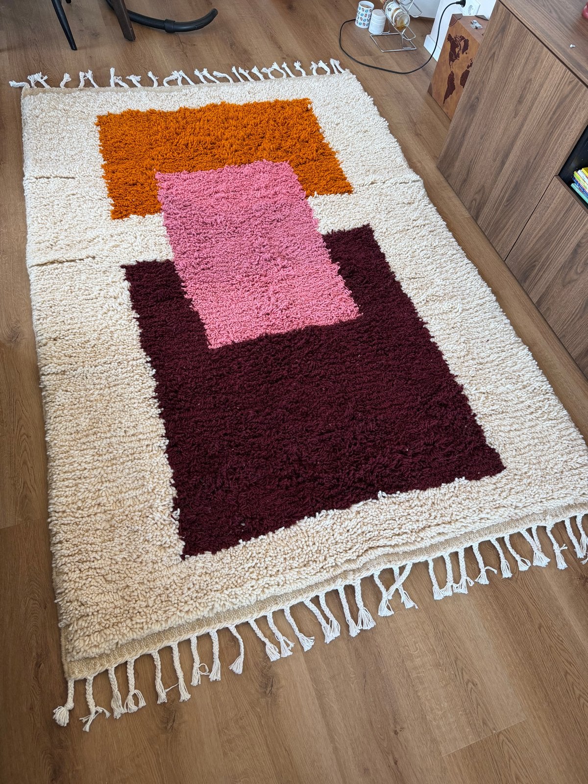 Foto 4 van Nieuw handgemaakt Berber Marokkaans vloerkleed 1.60x2.30m