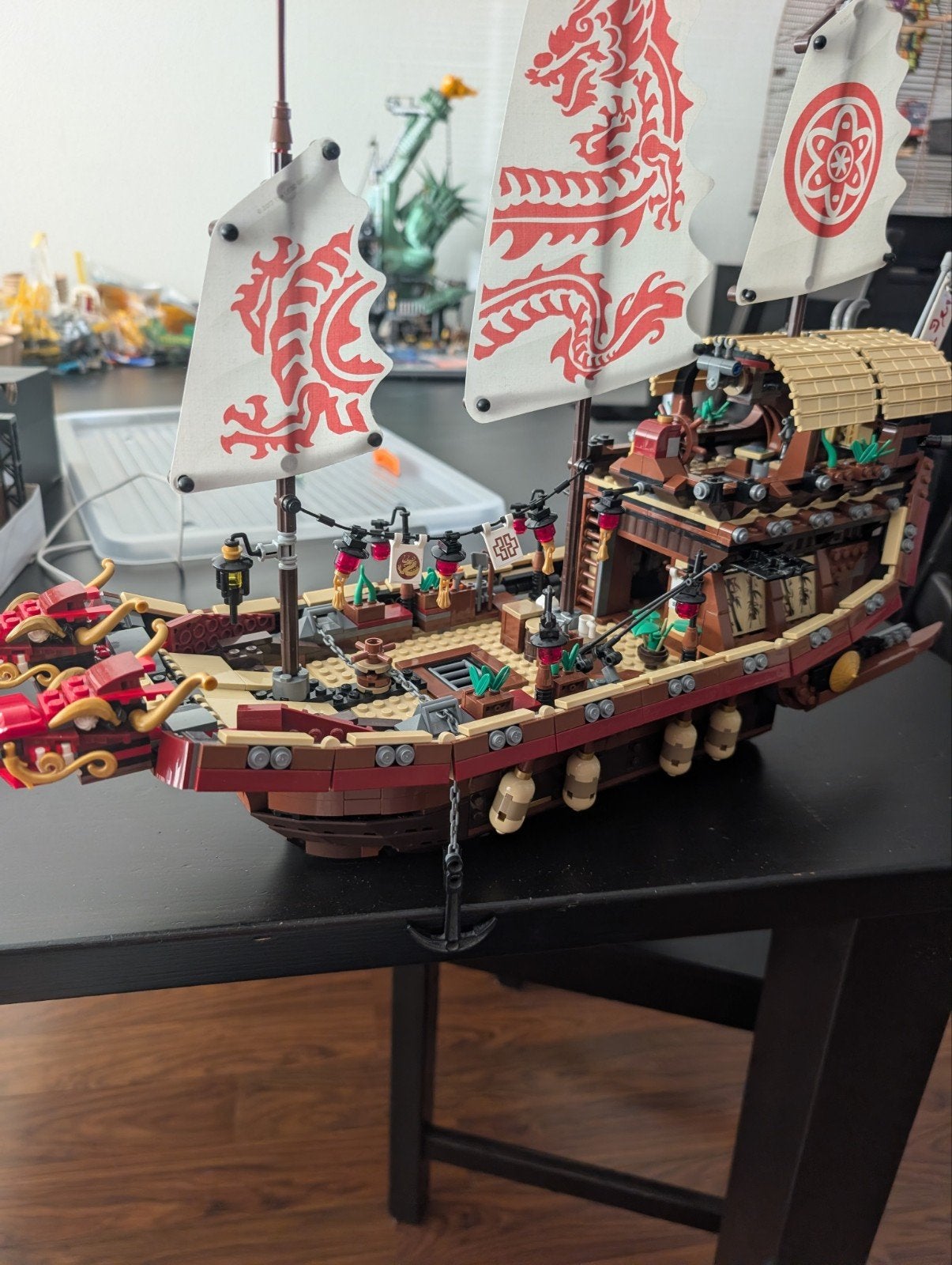 Lego 70618 Ninjago Destiny's Bounty Schip met minifiguren, Ophalen of Verzenden, Gebruikt, Overige merken