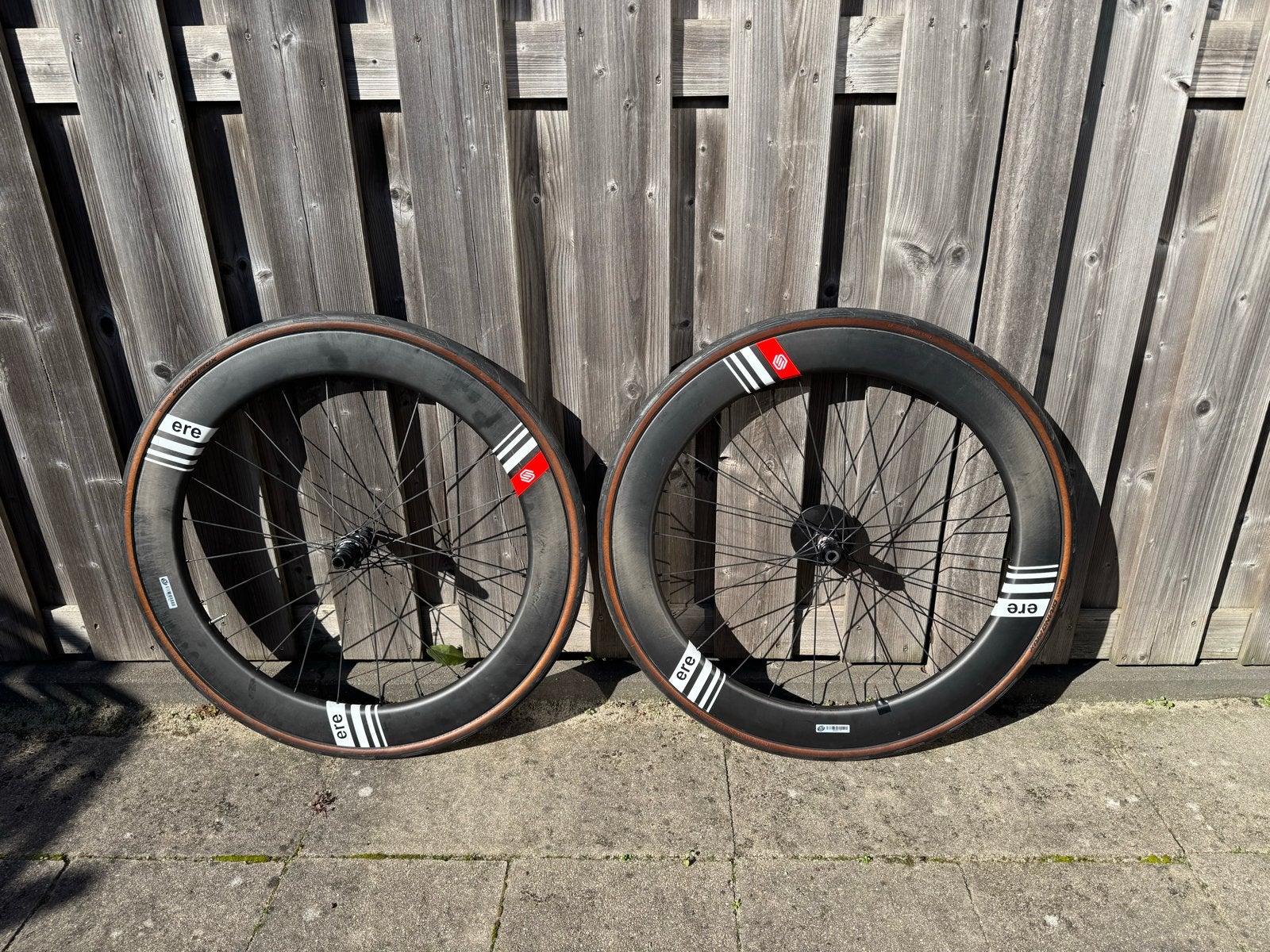 ERE Genus AE65 Carbon Wielset met Continental Grand Prix, Fietsen en Brommers, Zo goed als nieuw, Racefiets, Carbon, Ophalen