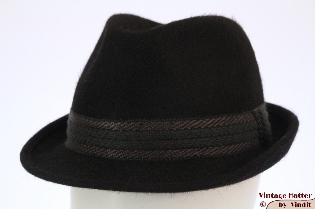 Vintage Gleufhoed Canda zwart haarvilt 56 gratis verzenden, Kleding | Heren, Hoed, Ophalen of Verzenden, Canda (C and A = C&A)