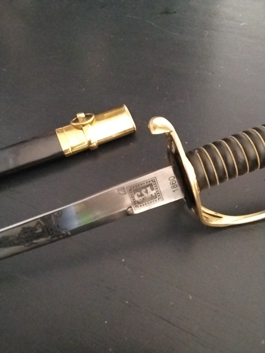 Decoratieve sabel met schede - 99 cm, Verzamelen, Ophalen of Verzenden, Landmacht, Amerika, Zwaard of Sabel