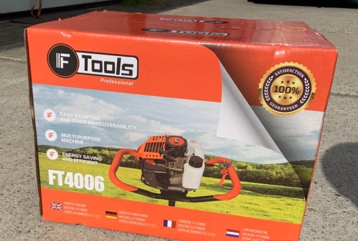 Grondboor op benzine 2 takt met 2 of 3 boren vanaf €125, Ophalen, Nieuw, Grondboor