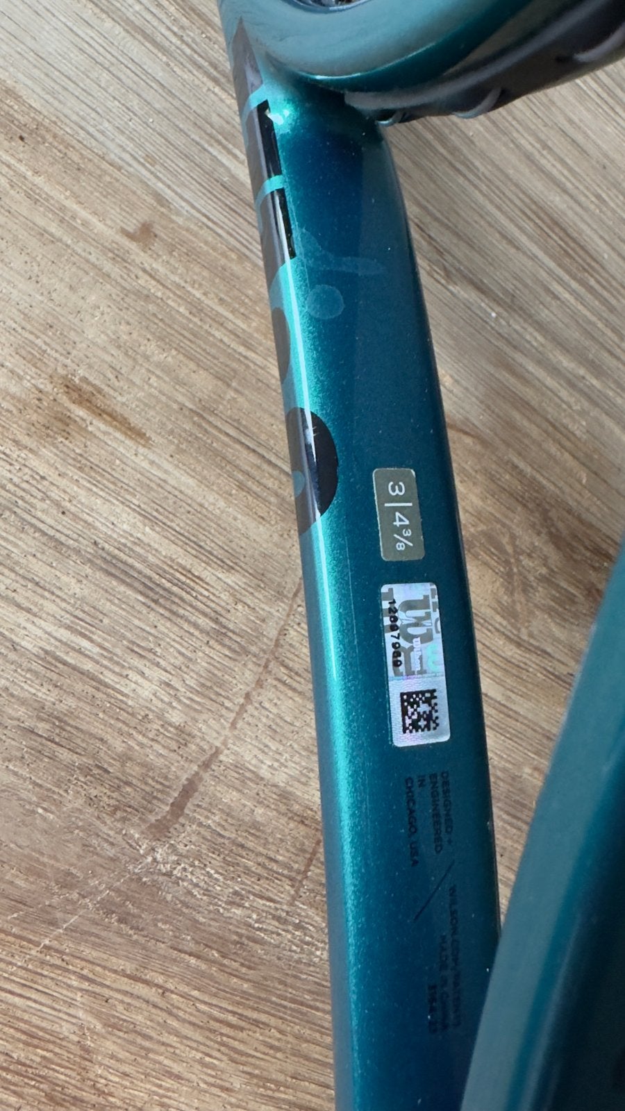 Foto 5 van 2x Wilson Blade Pro V9 Tennisrackets - Zo goed als nieuw