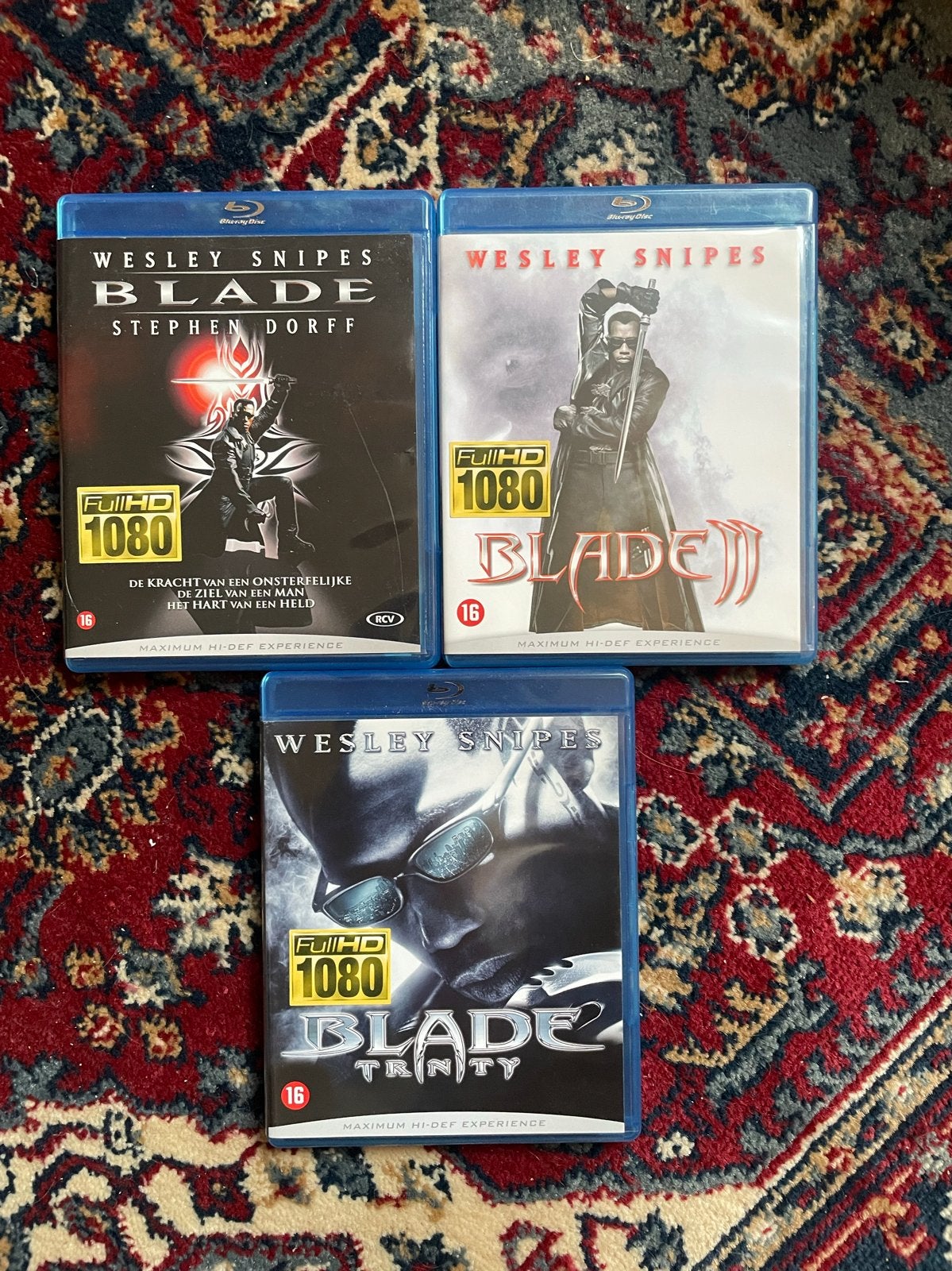Blade trilogy Blu-ray Boxset - Wesley Snipes, Cd's en Dvd's, Ophalen of Verzenden, Zo goed als nieuw, Actie, Boxset